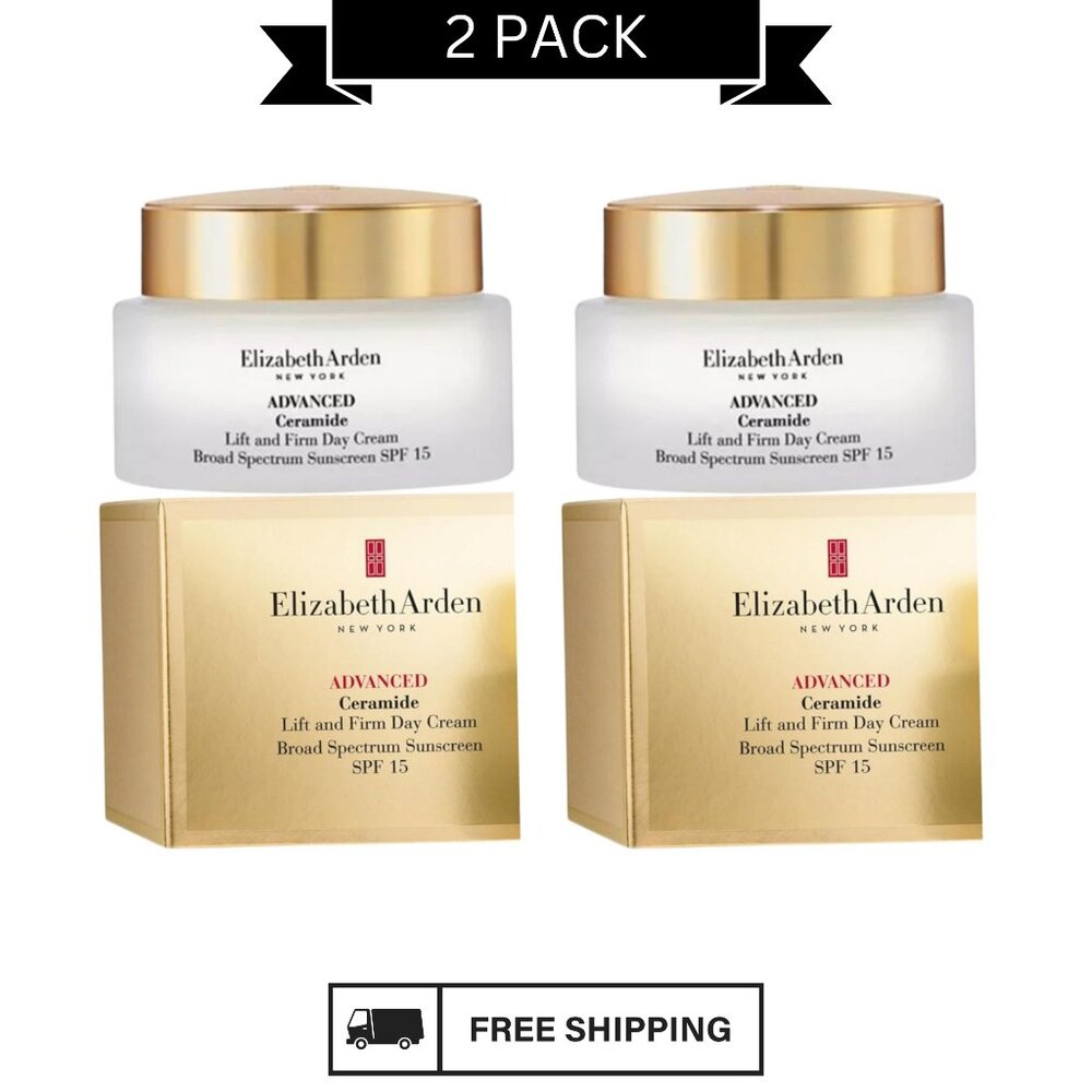 Elizabeth Arden Advanced Ceramide Day Cream SPF 15 2 Pack Lift & Firm 50ml Each